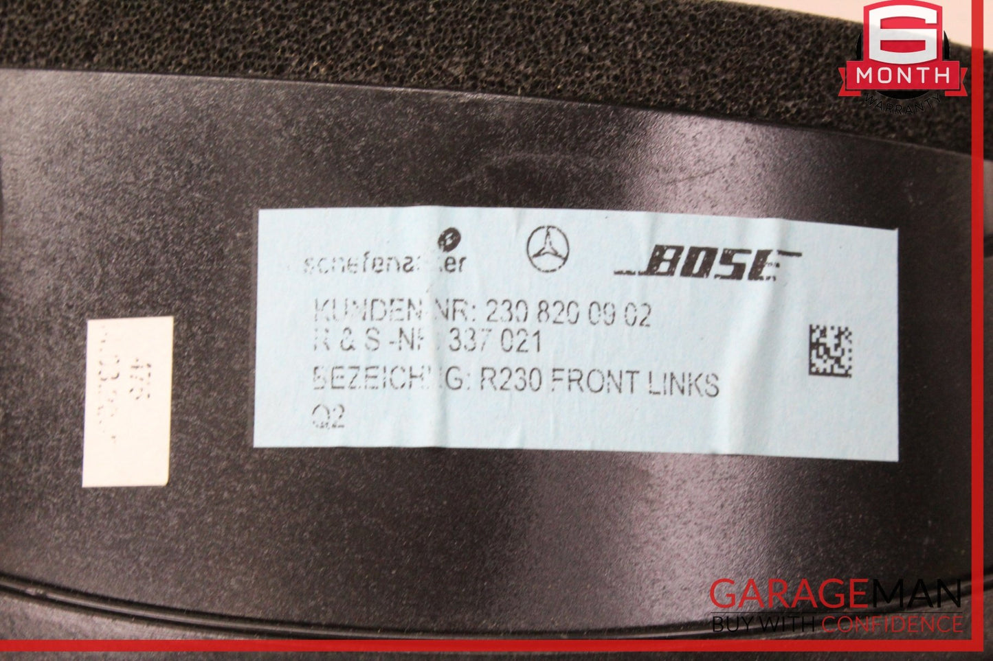 2003-2008 Mercedes SL500 R230 Door Audio Speaker Left Right 2308200902