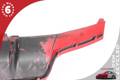 2013-2015 Audi RS5 AWD Rear Lower Bumper Diffuser Valance Panel Black &amp; Red OEM