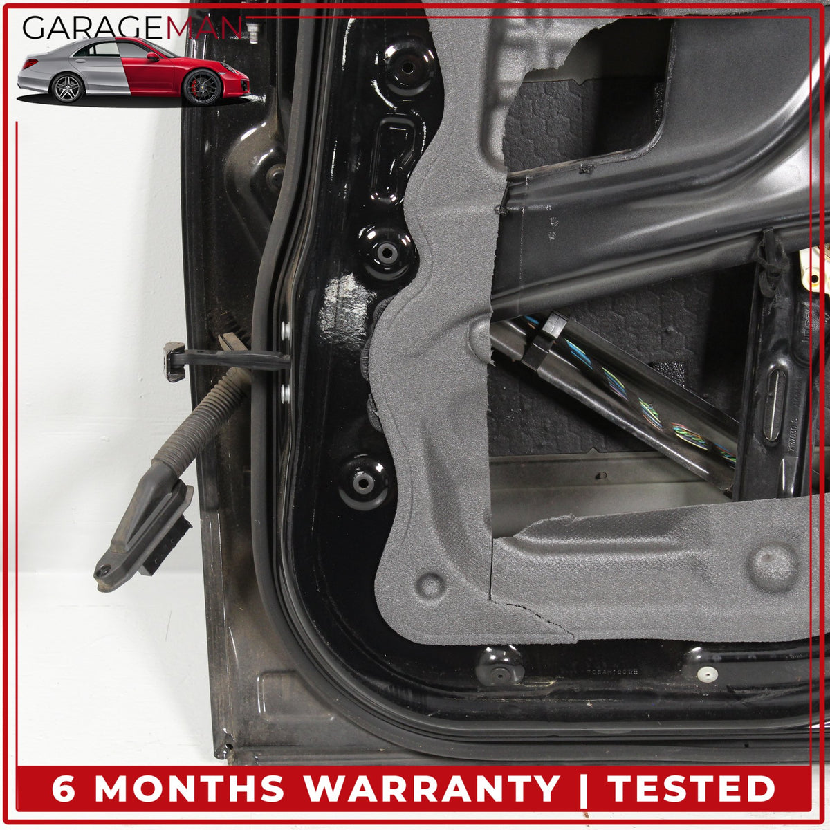 2007-2013 BMW X5 E70 Rear Right Side Door Shell Black w/ Window Regulator OEM