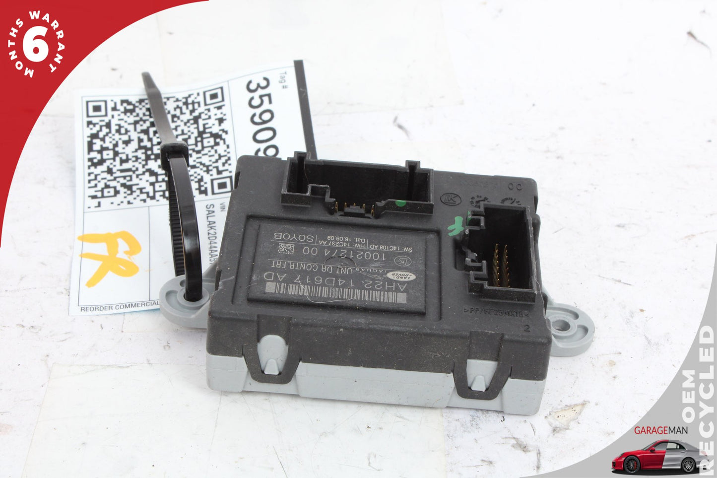 2010-2016 Land Rover LR4 SUV Front Right Door Control Module AH2214D617AD OEM