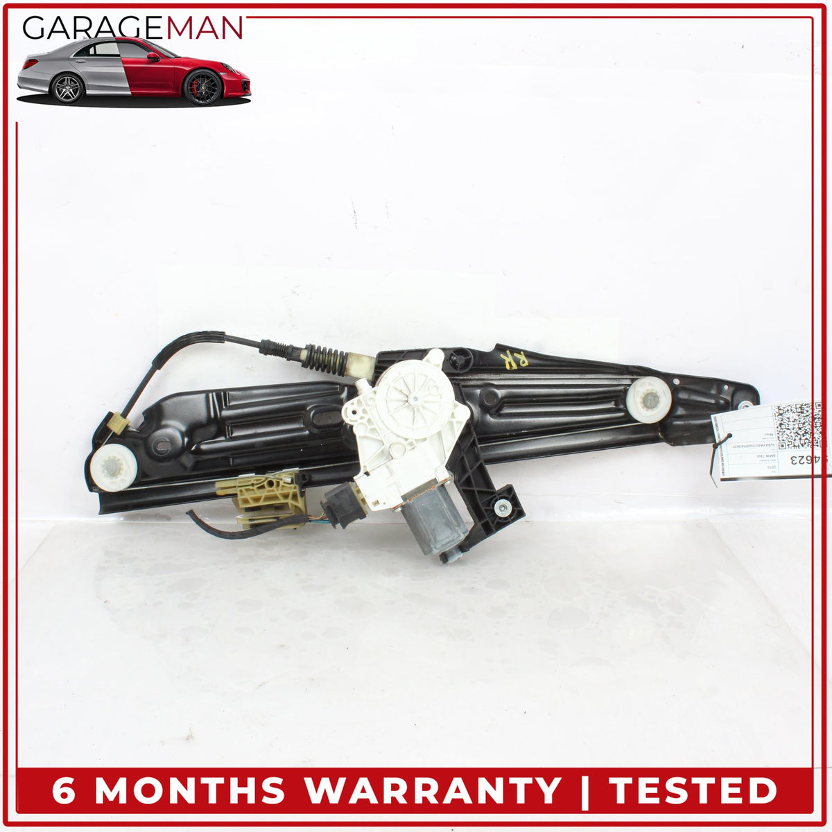 2009-2015 BMW 740i F01 Rear Right Side Window Regulator w/ Motor 7046032 OEM