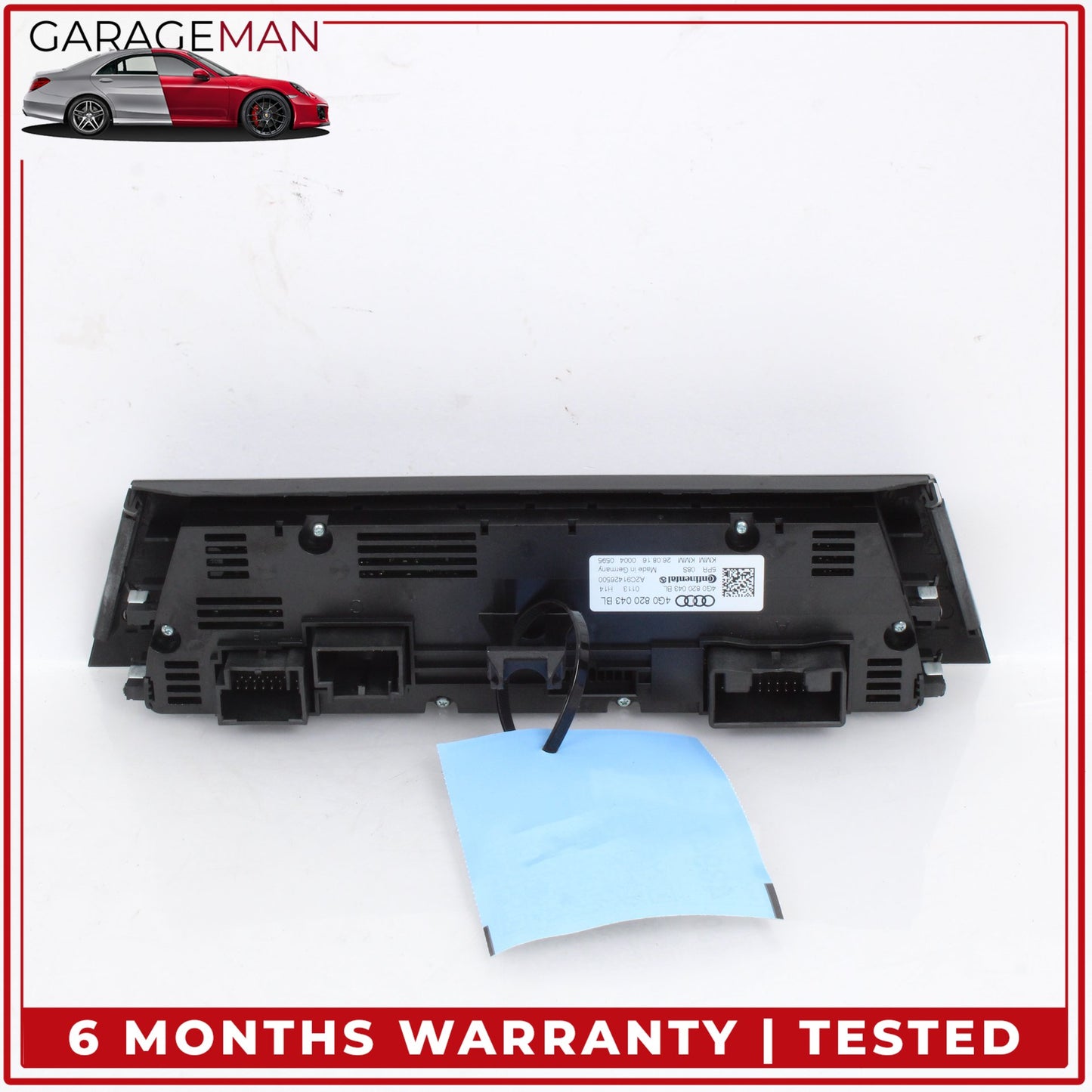 2016-2018 Audi A6 A7 Front AC Temperature Climate Control Panel 4G0820043BL OEM