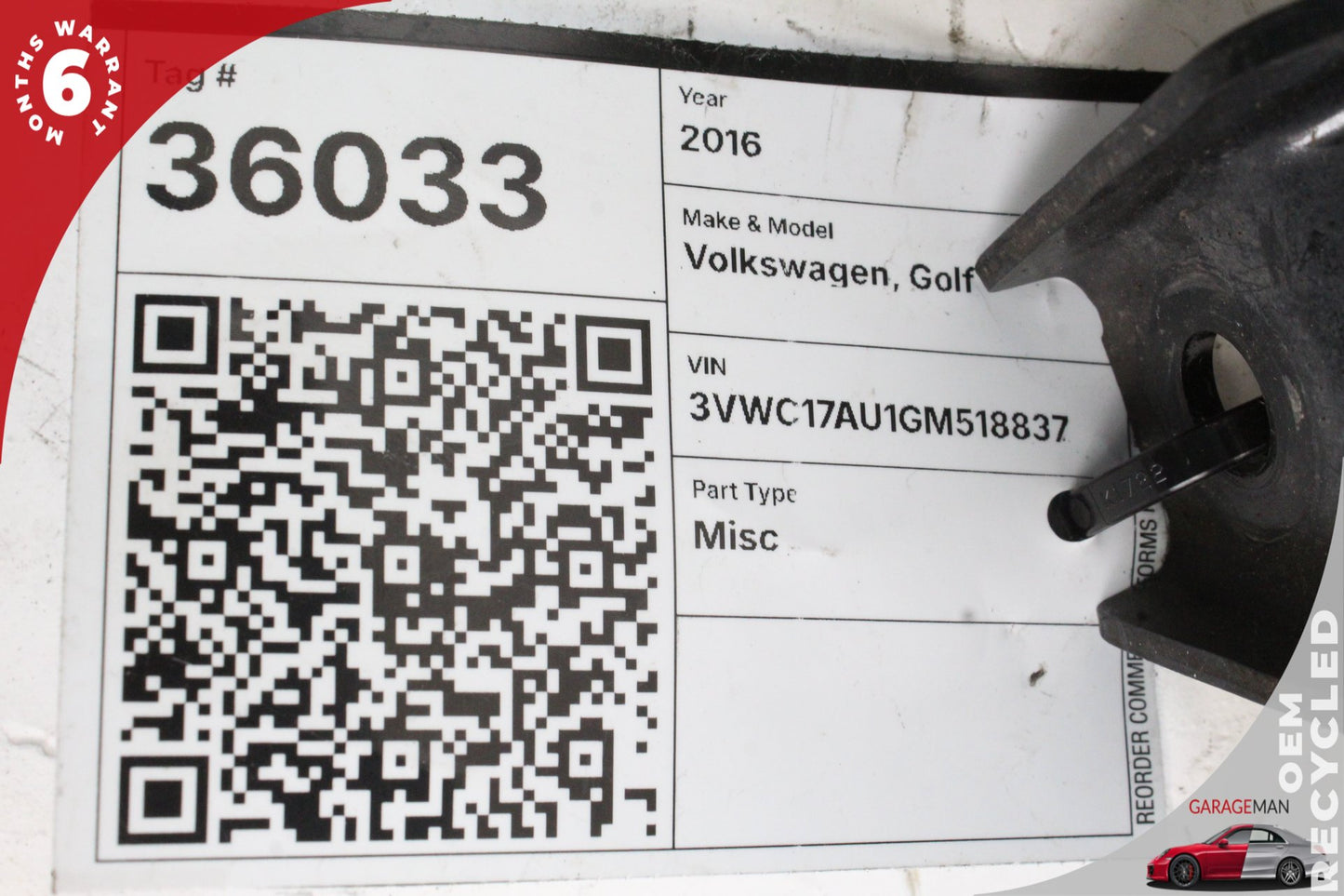 2015-2019 Volkswagen Golf Front Side Shock Absorber Strut 5QM413023AK OEM
