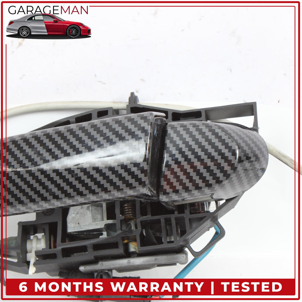 2012-2018 BMW 328i F30 Rear Left Exterior Door Handle Carbon Fiber 7332267 OEM