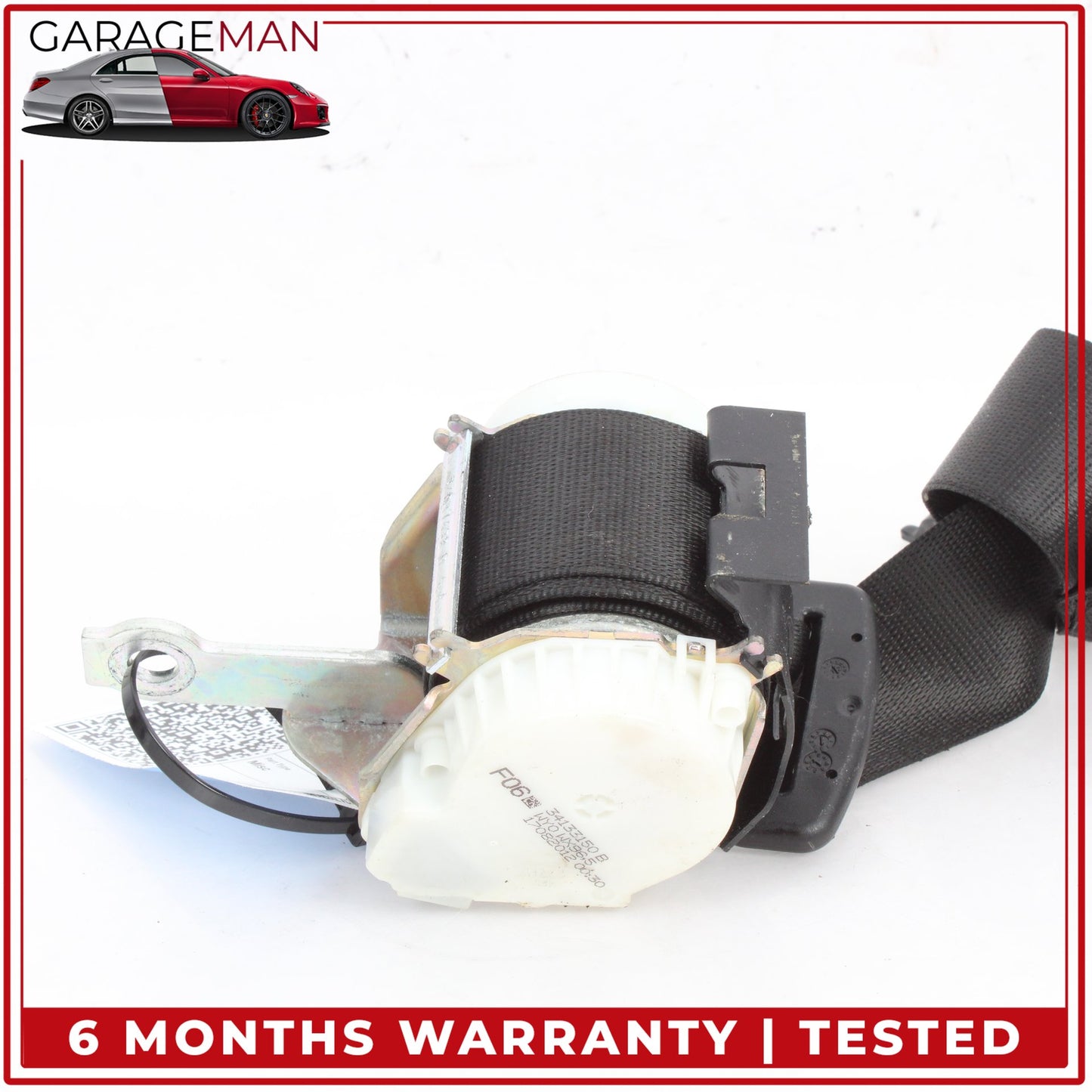 2012-2019 BMW 650i 640i F06 Rear Left or Right Side Seat Belt Black 34132948 OEM