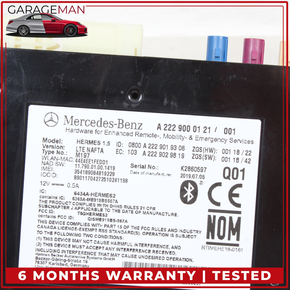 2017-2020 Mercedes X156 GLA250 E300 Telematics Communication Control Module OEM