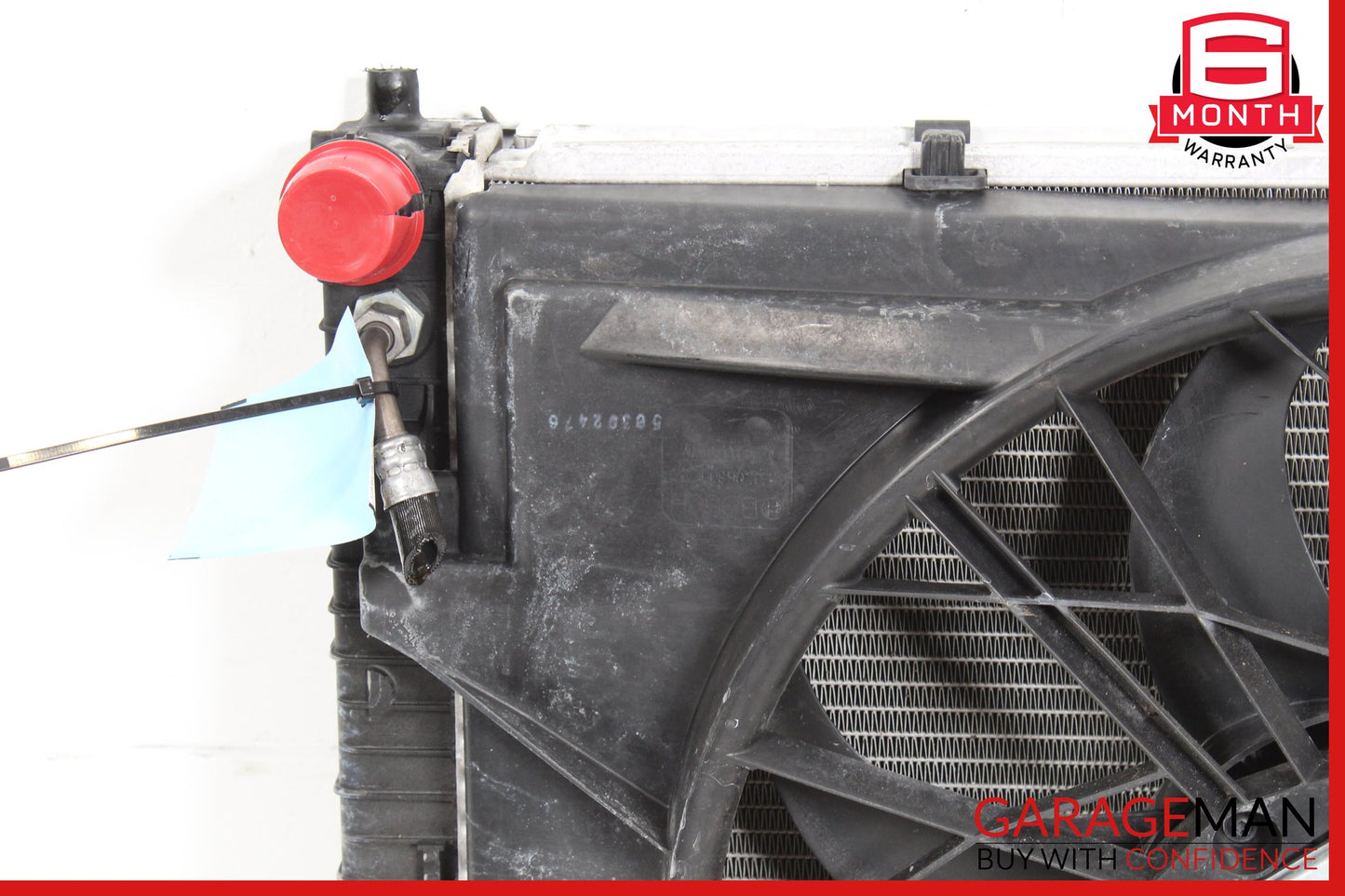 2003-2006 Mercedes R230 SL500 Engine Cooling Radiator AC A/C Condenser Assy OEM