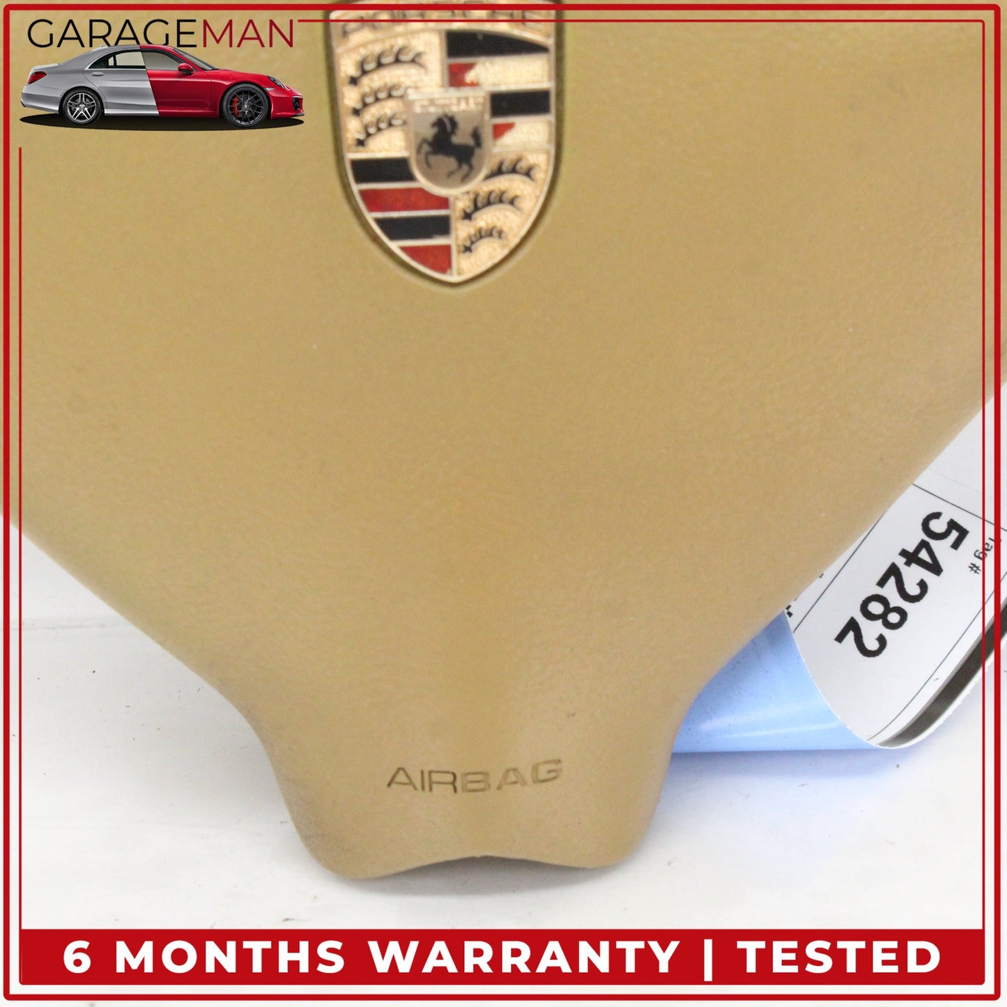 1997-2005 Porsche 911 996 Front Left Steering Wheel Airbag Beige 99680308902 OEM