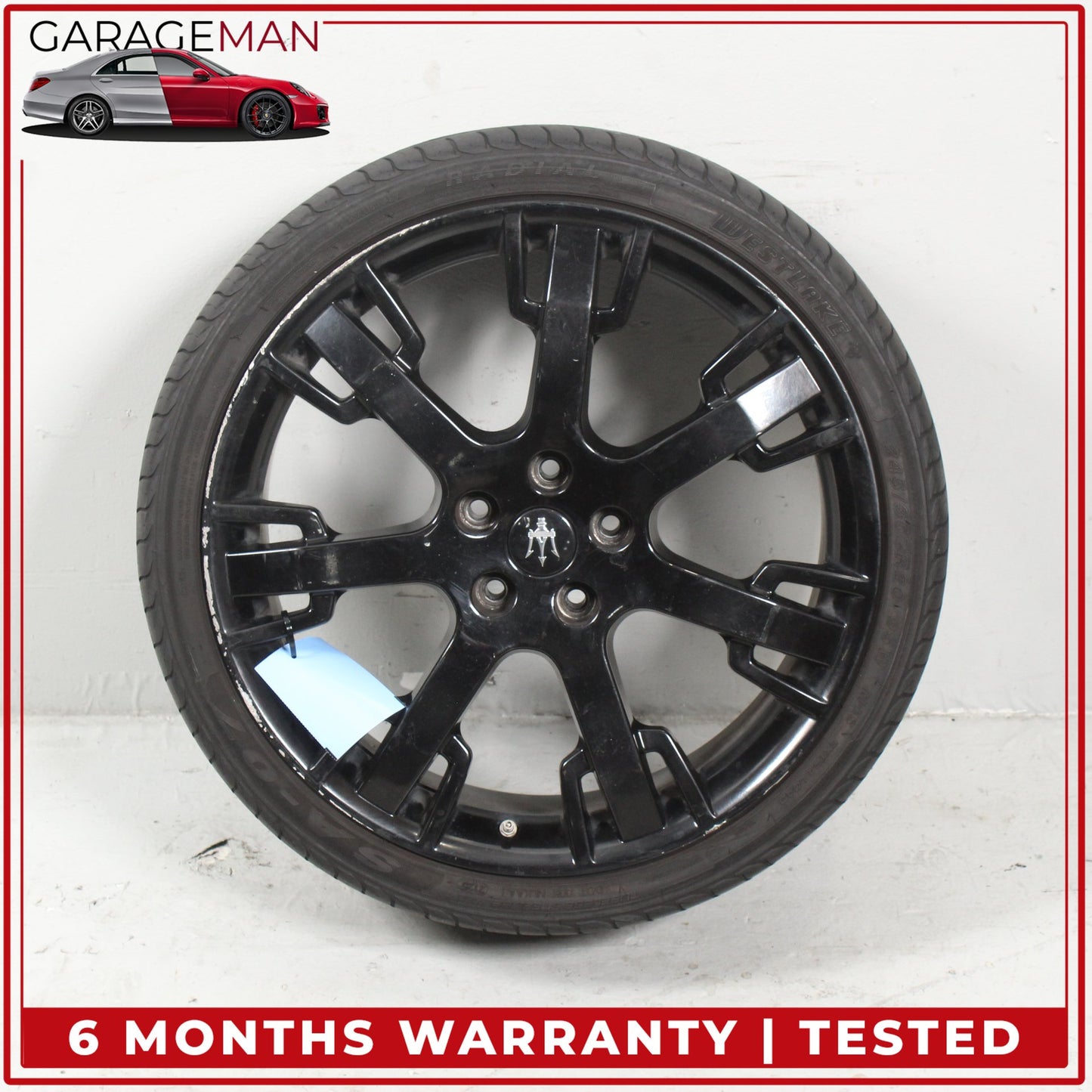 2008-2019 Maserati GranTurismo Front Wheel Rim w/ Tire 8.5JX20H2 ET52 238208 OEM