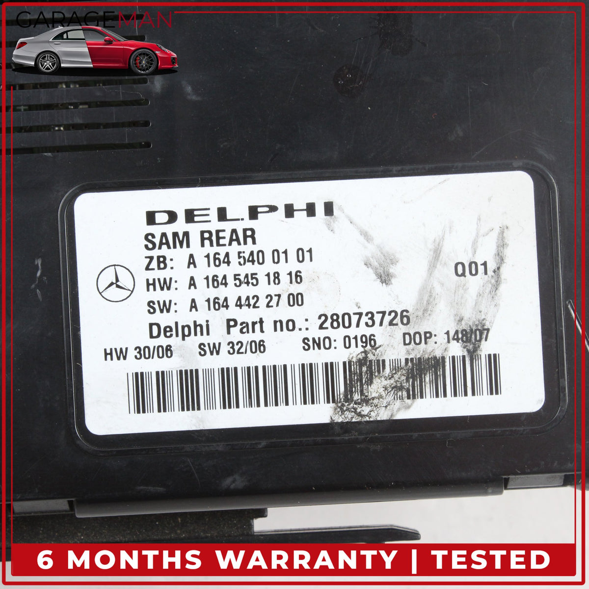 2006-2013 Mercedes W164 ML350 Rear SAM Module Control Signal Acquistion OEM