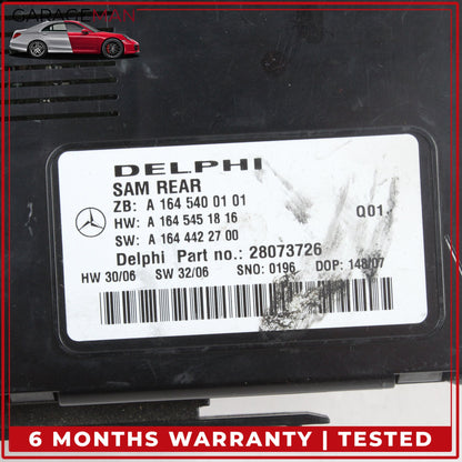 2006-2013 Mercedes W164 ML350 Rear SAM Module Control Signal Acquistion OEM