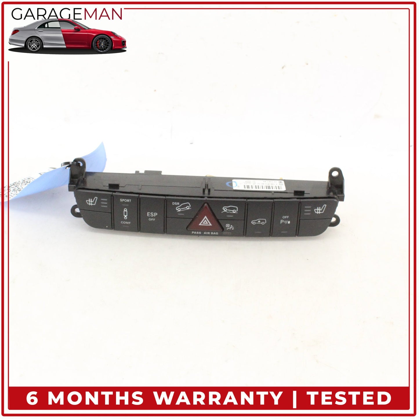 2006-2012 Mercedes X164 GL550 Hazard Light Control Switch Panel 1648709510 OEM