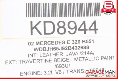 00-03 Mercedes W208 CLK430 E430 CLK55 Steering Wheel Airbag Driver OEM