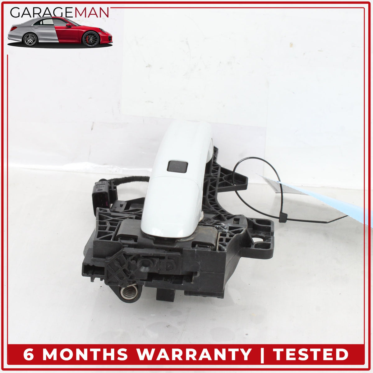 2007-2015 Audi Q7 Front Right Side Exterior Door Handle White Metallic OEM