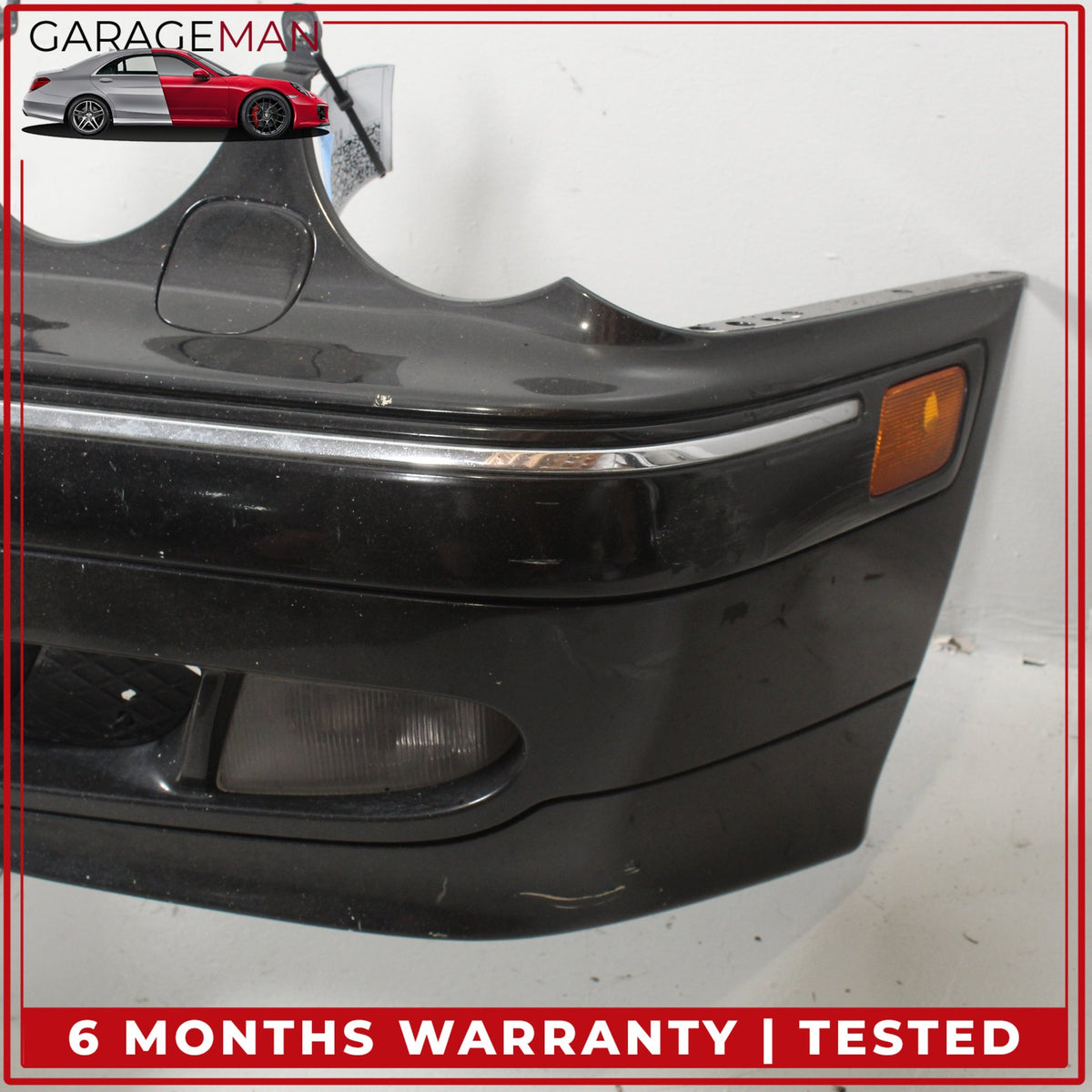 2000-2003 Mercedes W210 E320 E500 Front Bumper Cover Assembly Black OEM