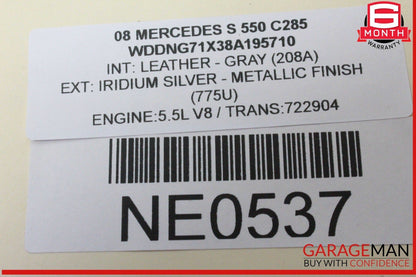 07-14 Mercedes W221 S550 CL500 Front Right Dash Dashboard Airbag Air Bag OEM