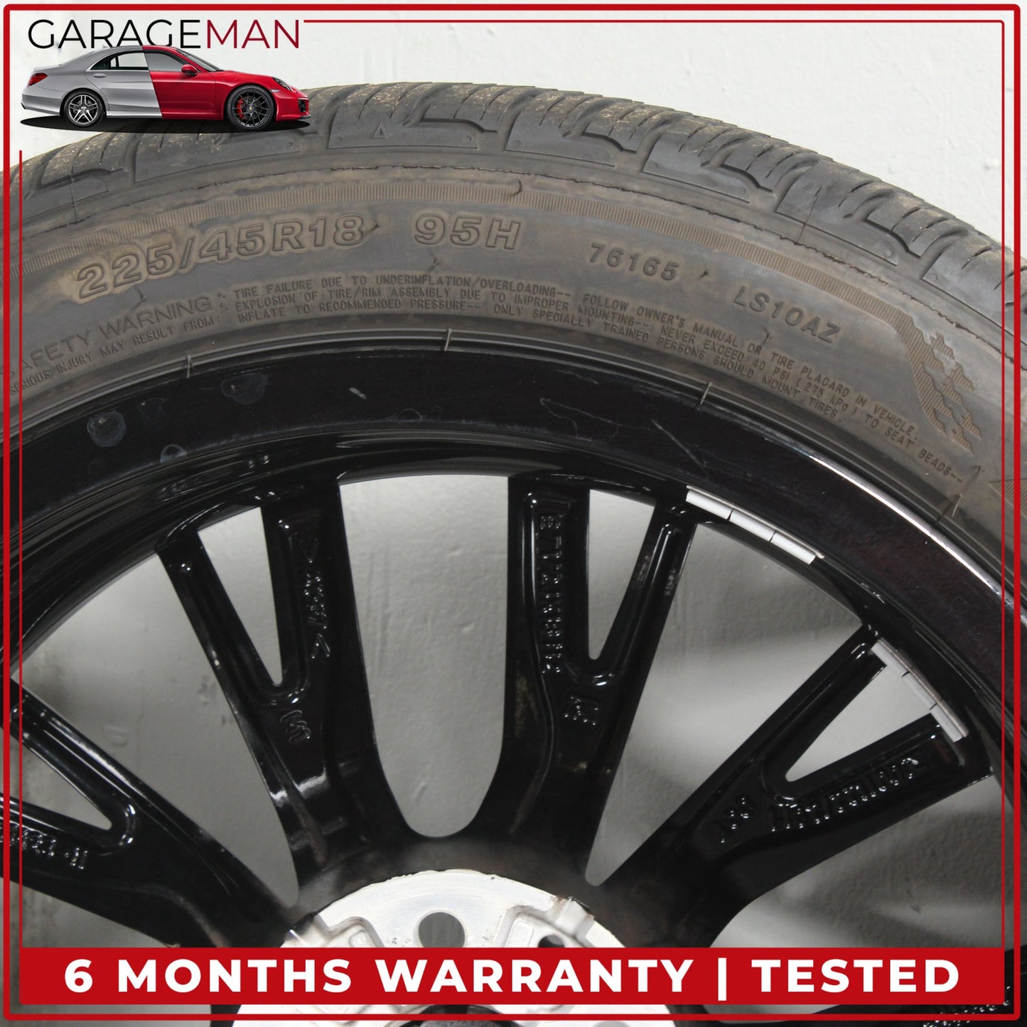 2023-2025 BMW 330i 330e Front or Rear Wheel Rim w/ Tire Black 7.5JX18H2ET25 OEM