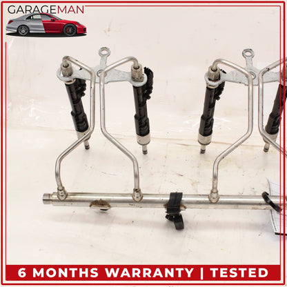 2012-2019 BMW 640i 740i 3.0L N55 Engine Motor Fuel Rail w/ Injectors 7649710 OEM