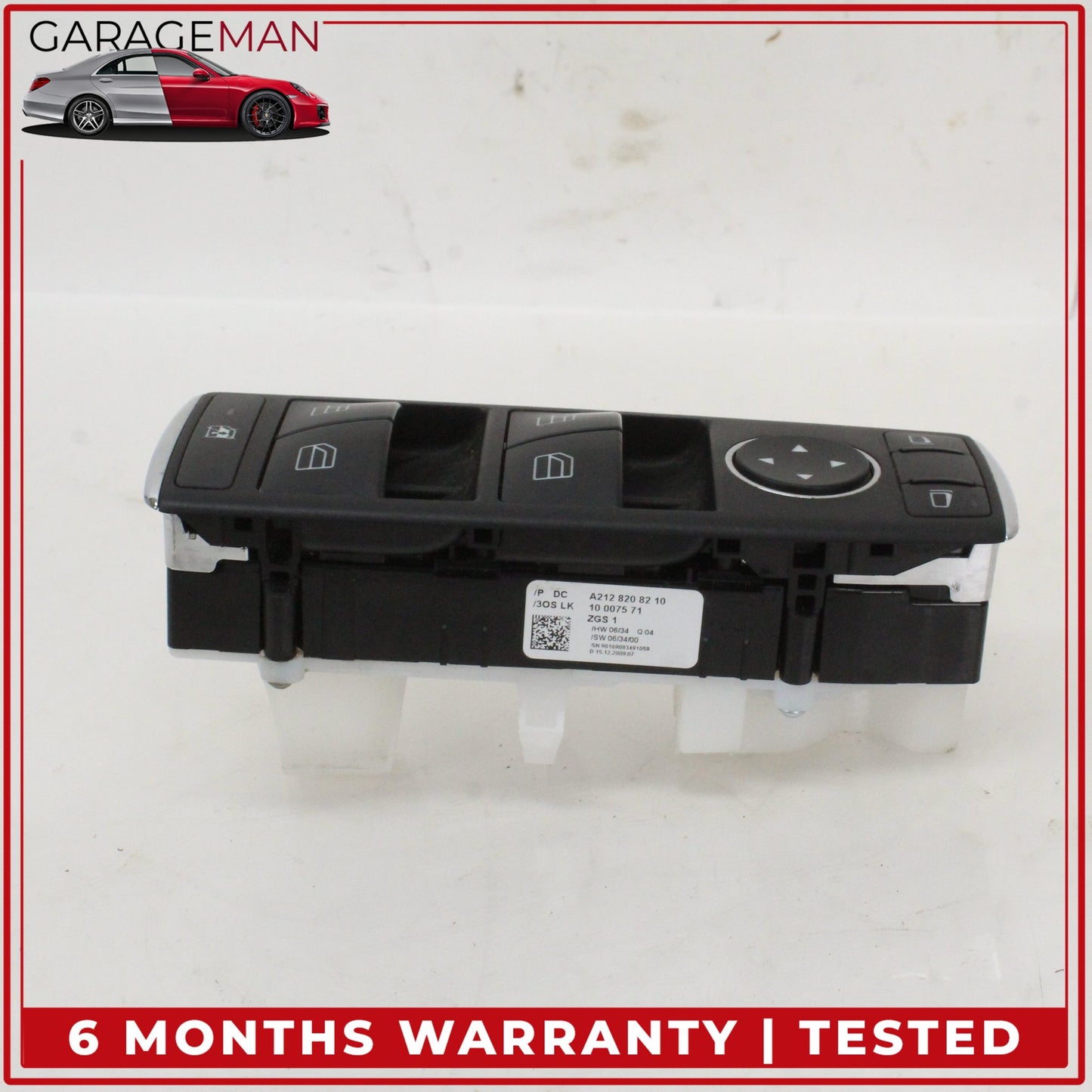 2008-2014 Mercedes W204 C250 Front Left Side Master Window Control Switch OEM