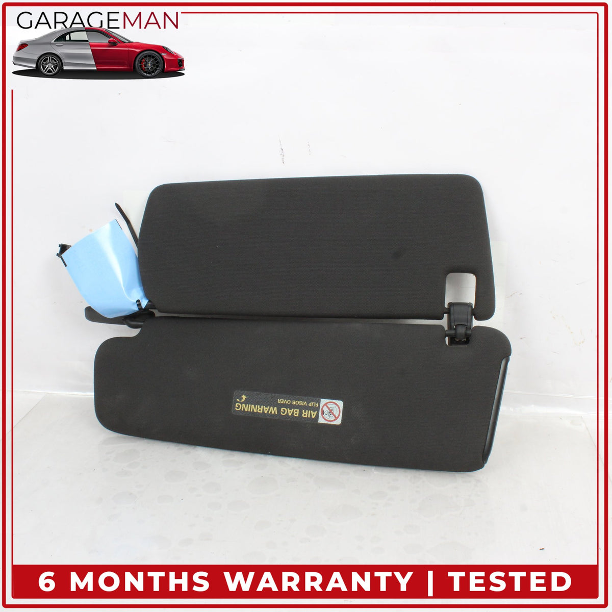 2007-2015 Audi Q7 4L SUV Front Left and Right Side Sun Visor Black 4L0857552 OEM
