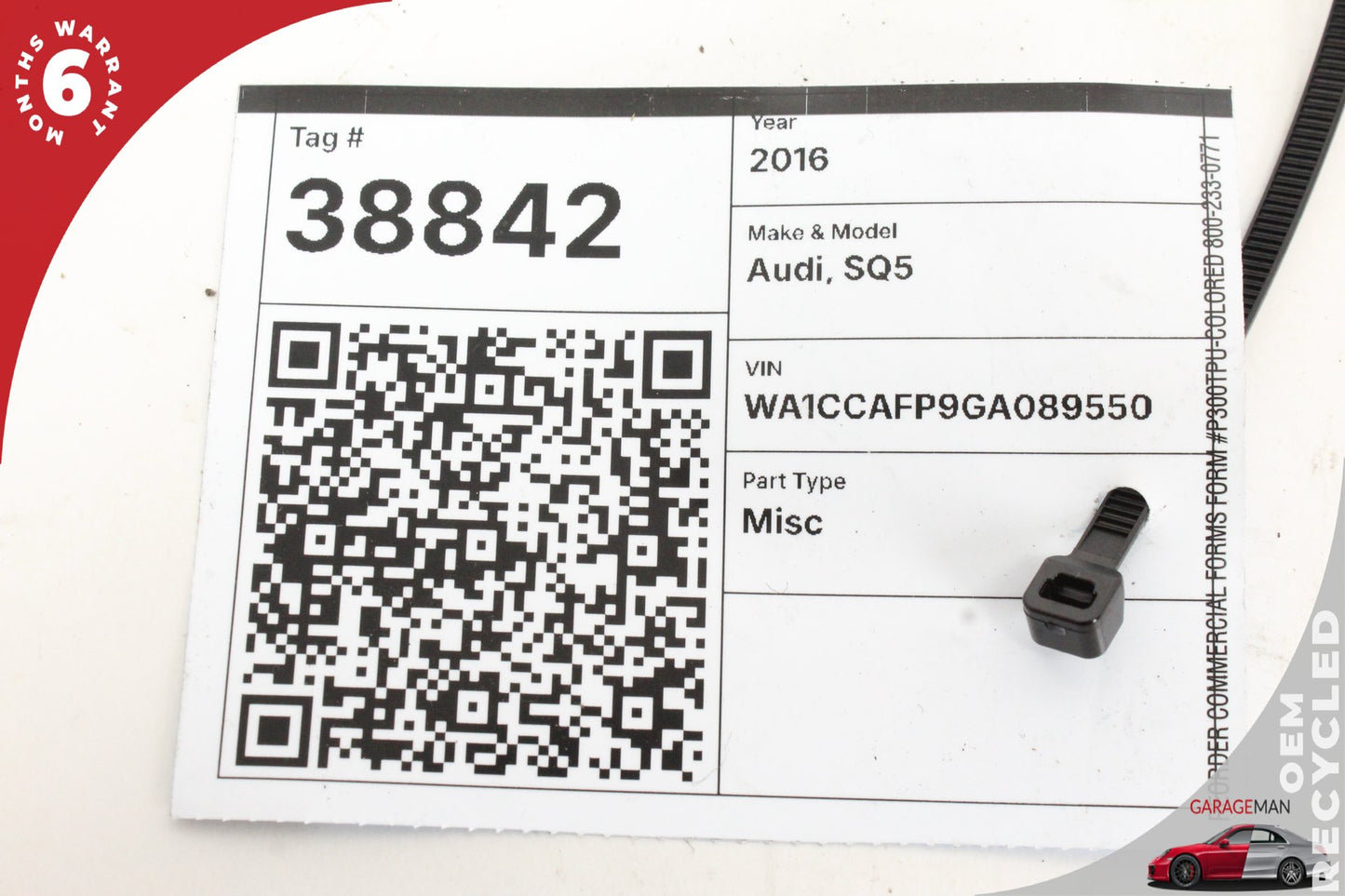 2018-2024 Audi SQ5 8R Rear Left Blind Spot Assist Radar Module 80A907590B