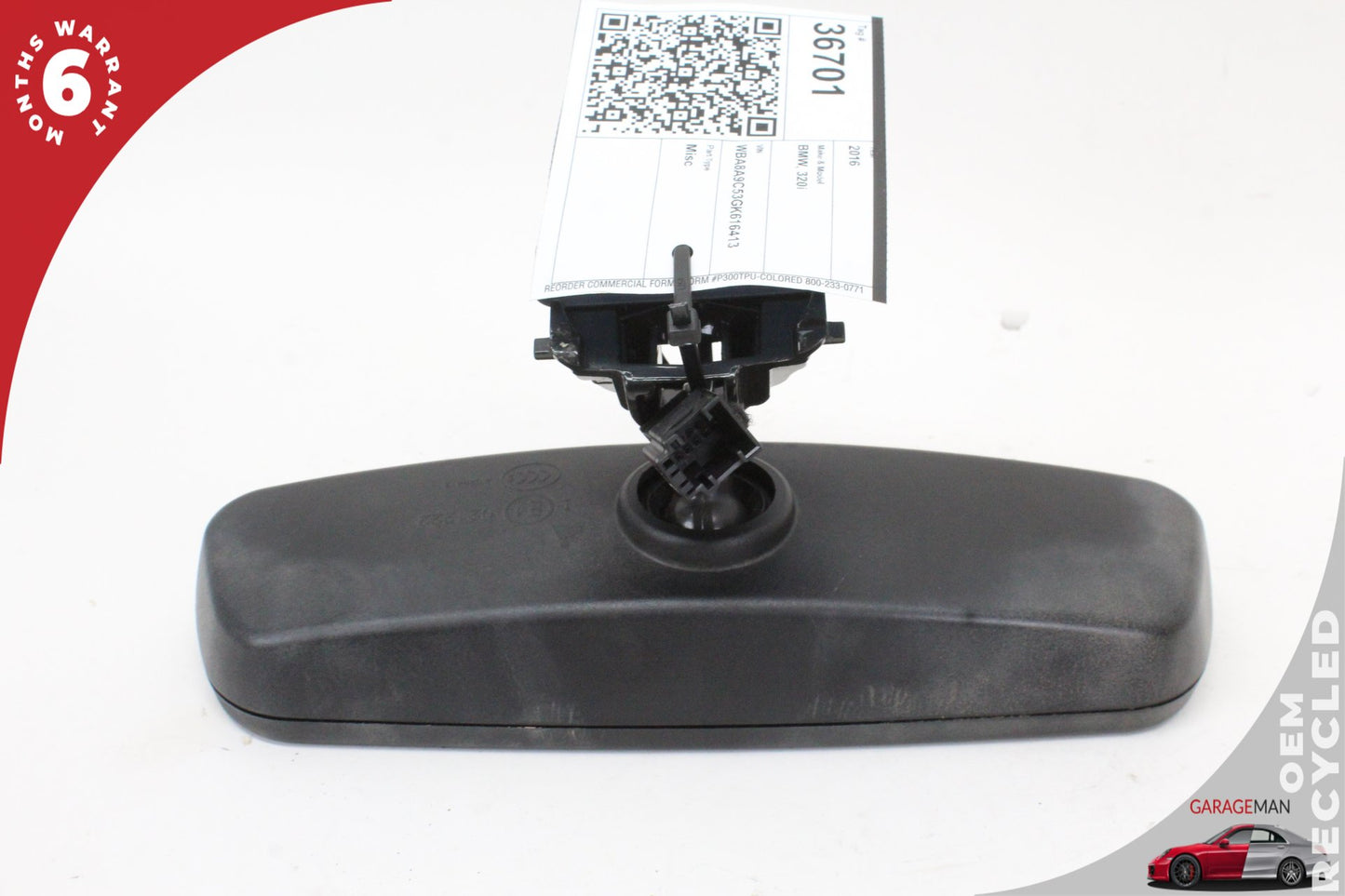 2012-2018 BMW 320i 328i F30 Front Upper Windshield Rear View Mirror 9243595 OEM