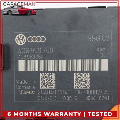 2012-2018 Audi A6 A7 Front Left Side Seat Control Module Unit 4G8959760 OEM