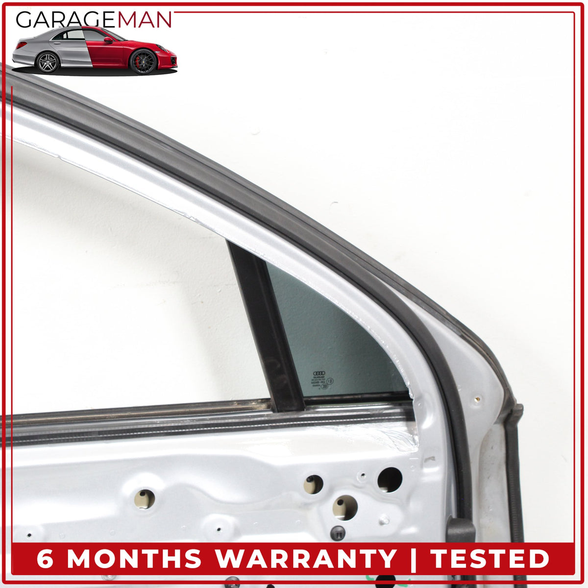 2017-2019 Audi Q7 Front Left Driver Side Door Shell Florett Silver Metallic OEM