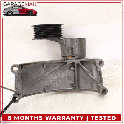 2009-2017 Audi A6 Engine Alternator Support Bracket w/ Pulley 06E903143D OEM