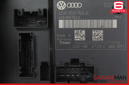 2012-2018 Audi A6 C7 Sedan Front Left Seat Control Module 4G8959760A OEM