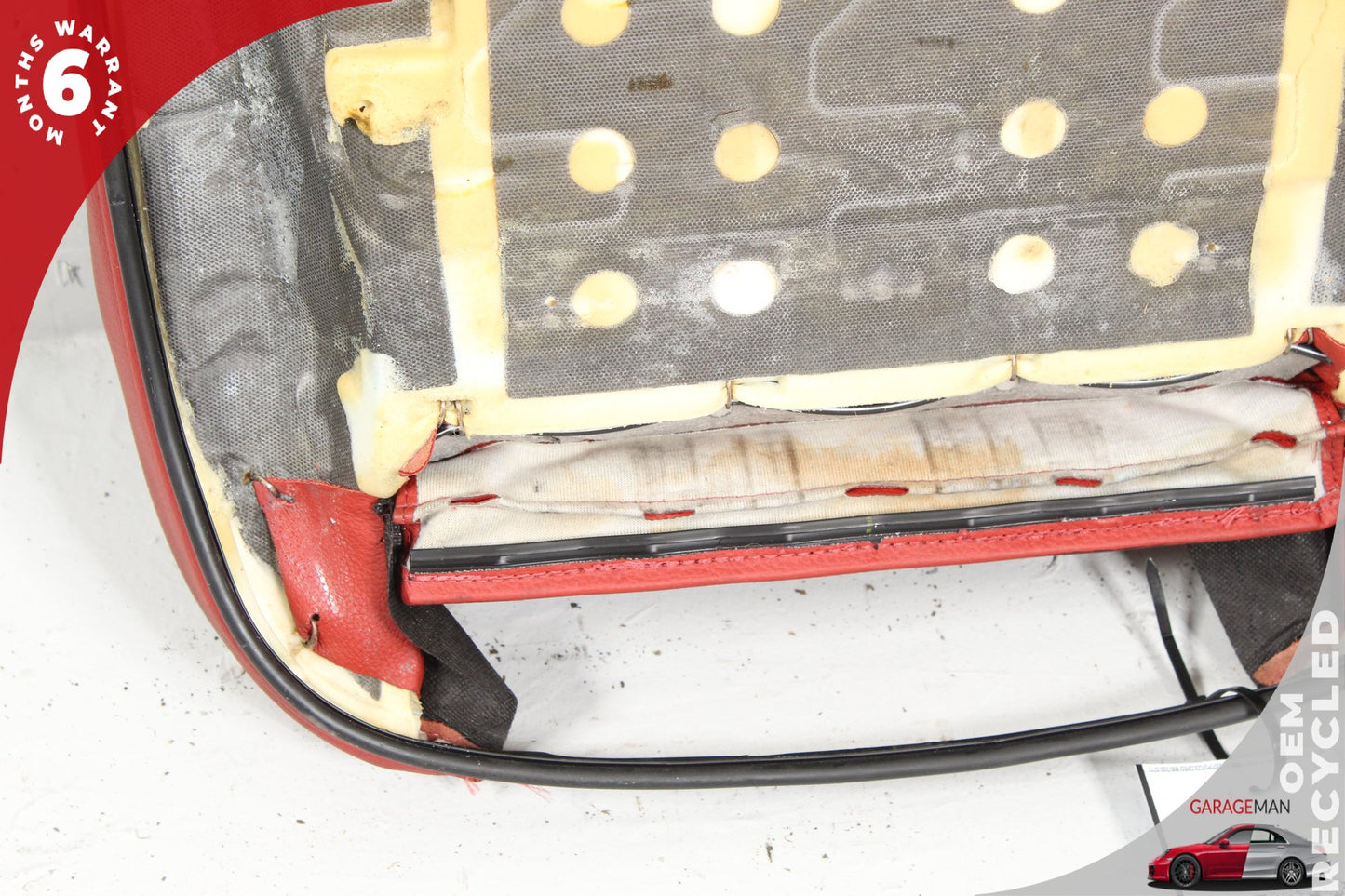 2007-2013 BMW 335is 328i Front Left Lower Bottom Seat Cushion Red 7253056 OEM