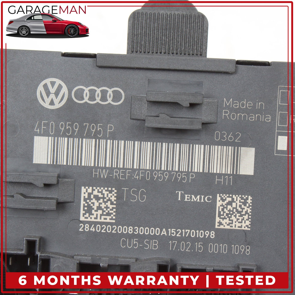 2010-2015 Audi Q7 Rear Left or Right Door Control Module Unit 4F0959795P OEM