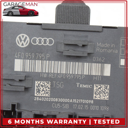 2010-2015 Audi Q7 Rear Left or Right Door Control Module Unit 4F0959795P OEM