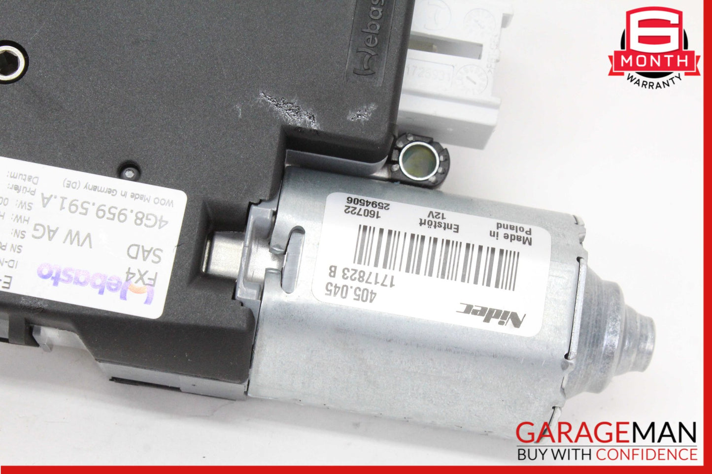 2012-2018 Audi A6 A7 Panoramic Sunroof Sun Roof Motor 4G8959591A OEM