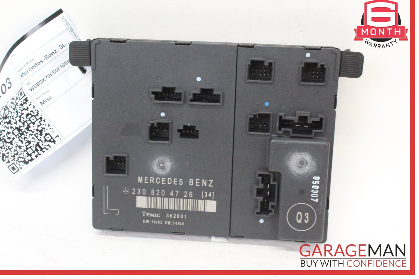 2003-2012 Mercedes SL500 R230 Left Front Door Control Module 2308204726 OEM