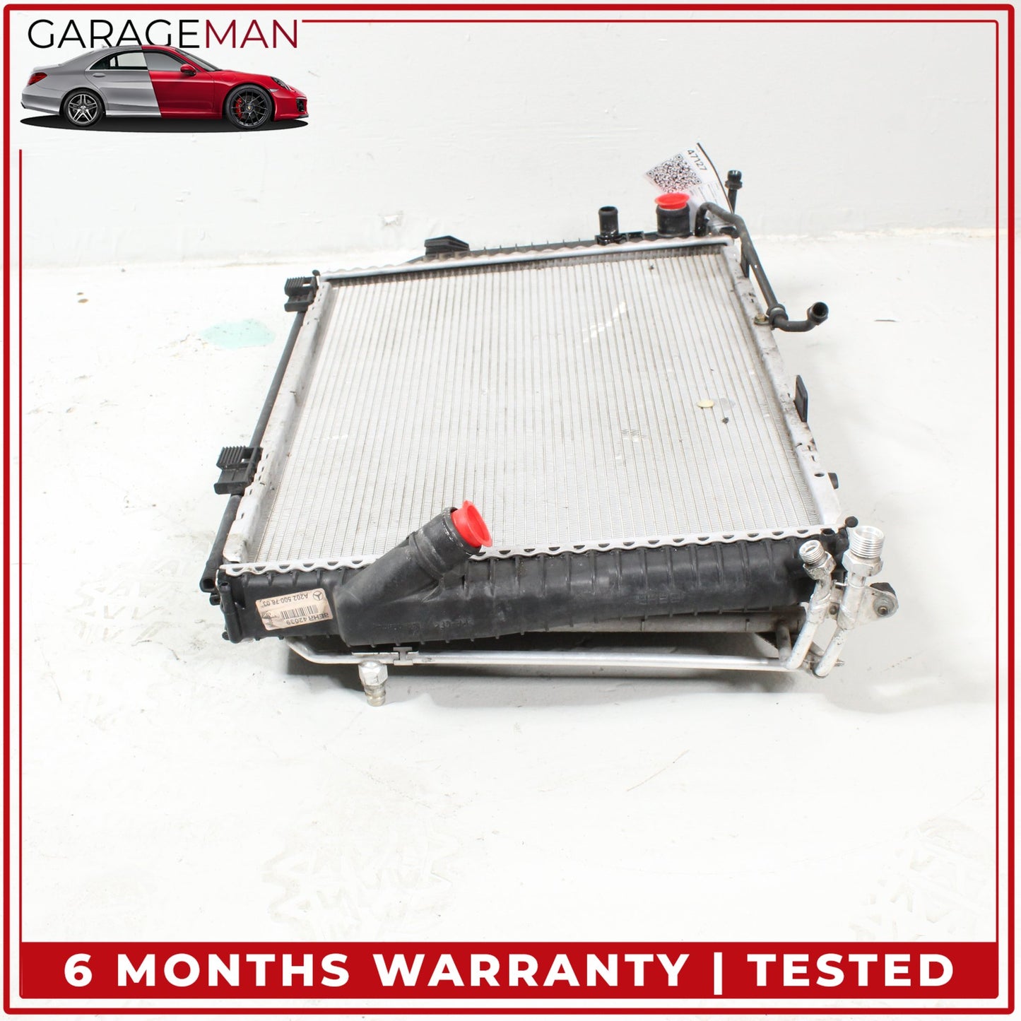 2001-2004 Mercedes-Benz SLK320 R170 Engine Cooling Radiator AC A/C Condenser Assembly 2025007803