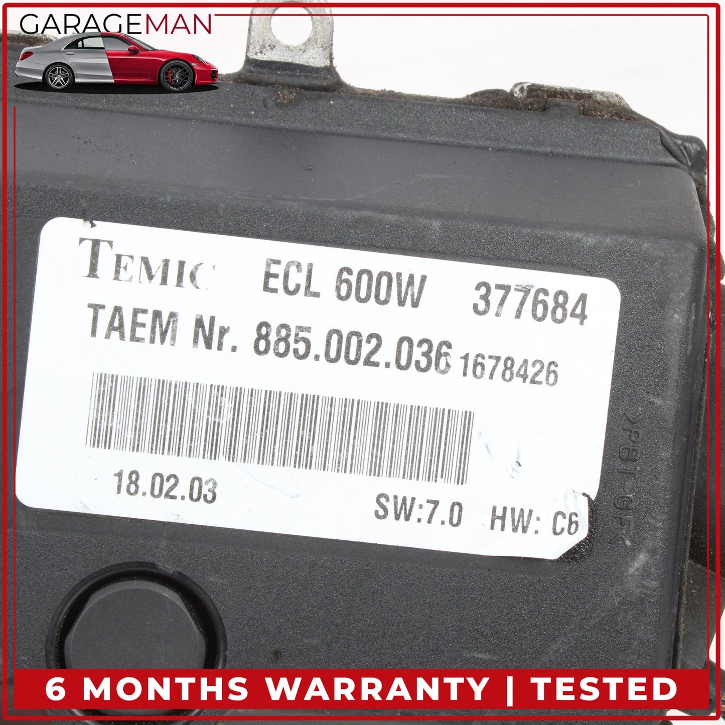 2002-2006 Mercedes W215 CL500 Radiator Cooling Fan Motor Temic 2205000193 OEM