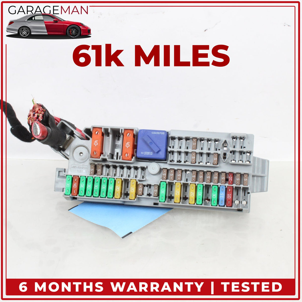 2017-2024 BMW 530e G30 Front Right Cabin Power Distribution Relay Fuse Box OEM