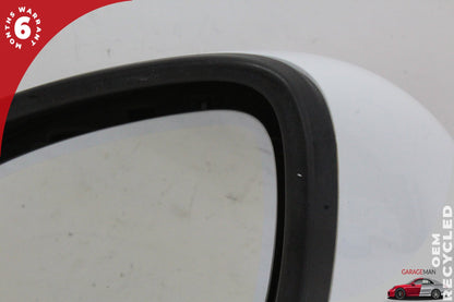 2011-2014 Porsche Cayenne 958 Front Left Side Door Rear View Mirror White OEM
