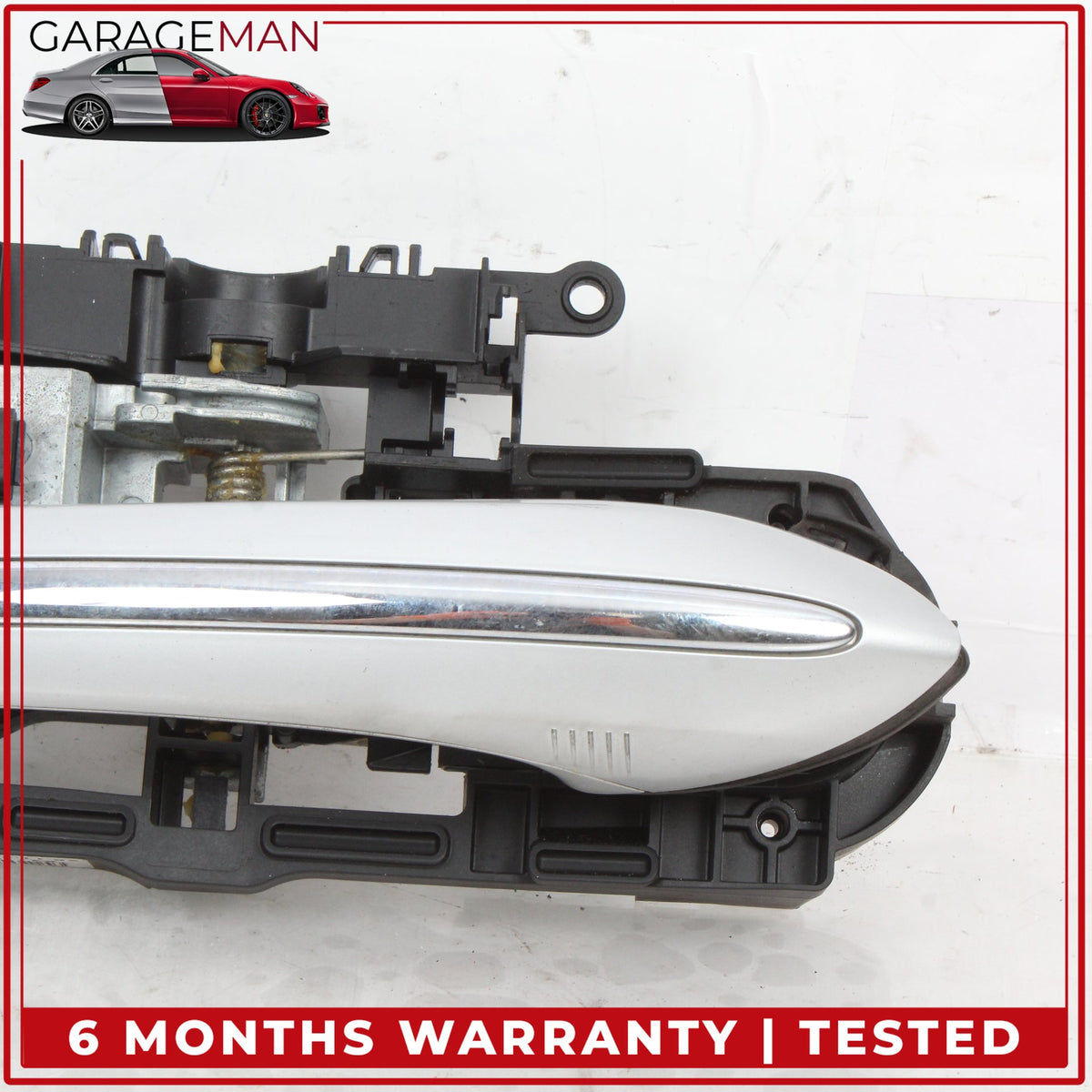 2009-2019 BMW 740i Right Passenger Side Exterior Door Handle Silver Metallic OEM