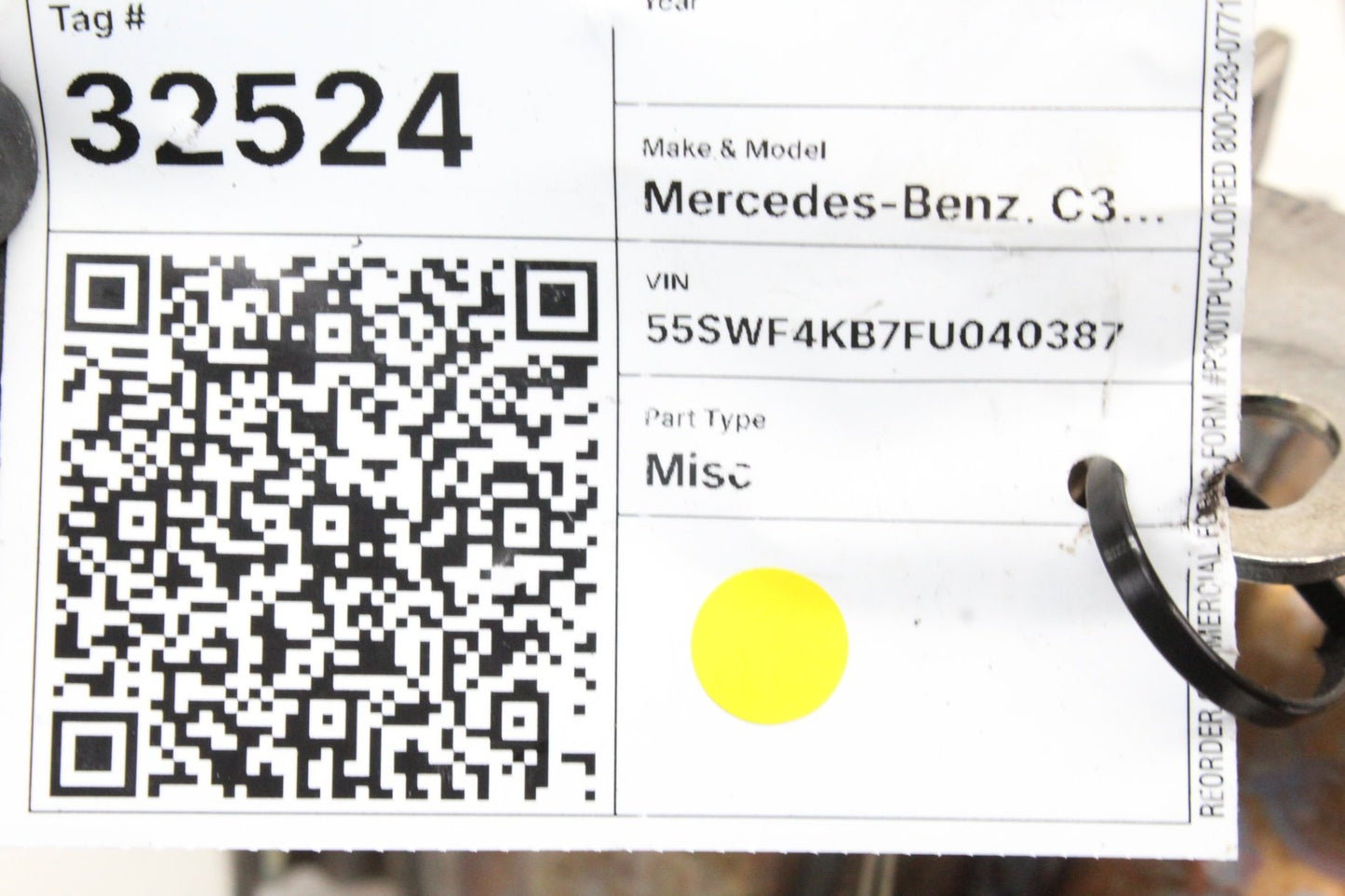 2015-2020 Mercedes-Benz C300 Exhaust Manifold Header Pipe 2054900156