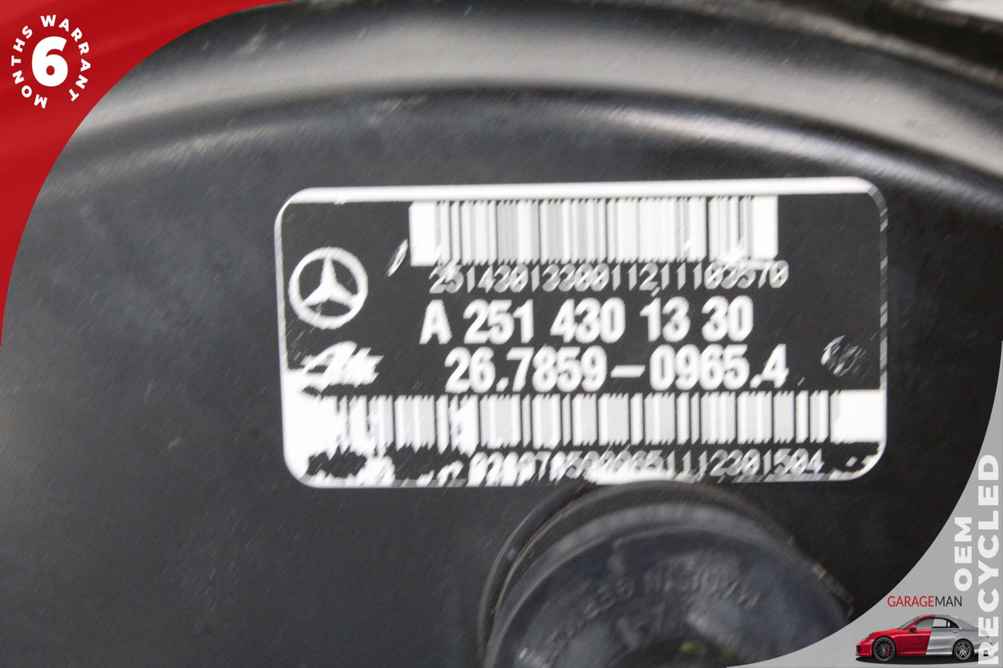 2006-2013 Mercedes-Benz R350 W251 Power Brake Booster Master Cylinder 2514301330