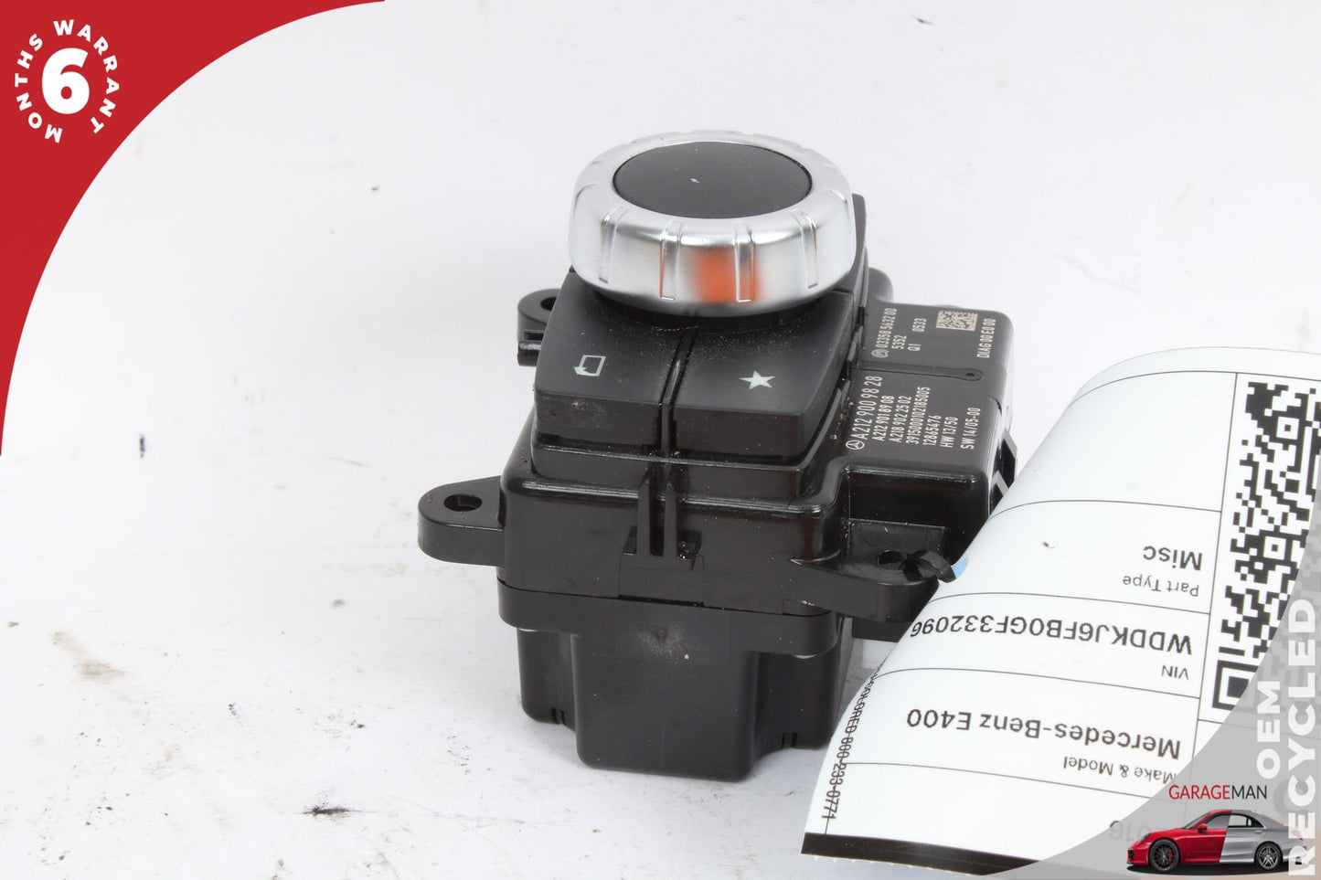 2015-2020 Mercedes-Benz E400 W207 Coupe Center Console Audio Radio Media Control Switch 2129009828 Genuine