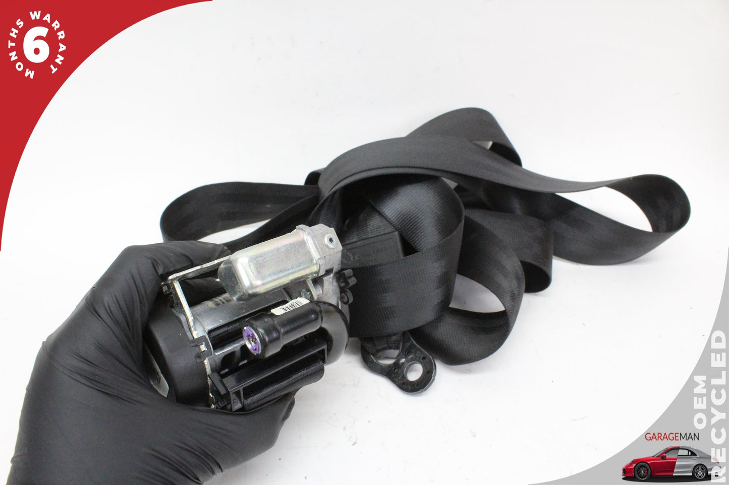 2007-2015 Audi Q7 Rear Right Side 2nd Row Seat Belt Black 4L0857806H OEM
