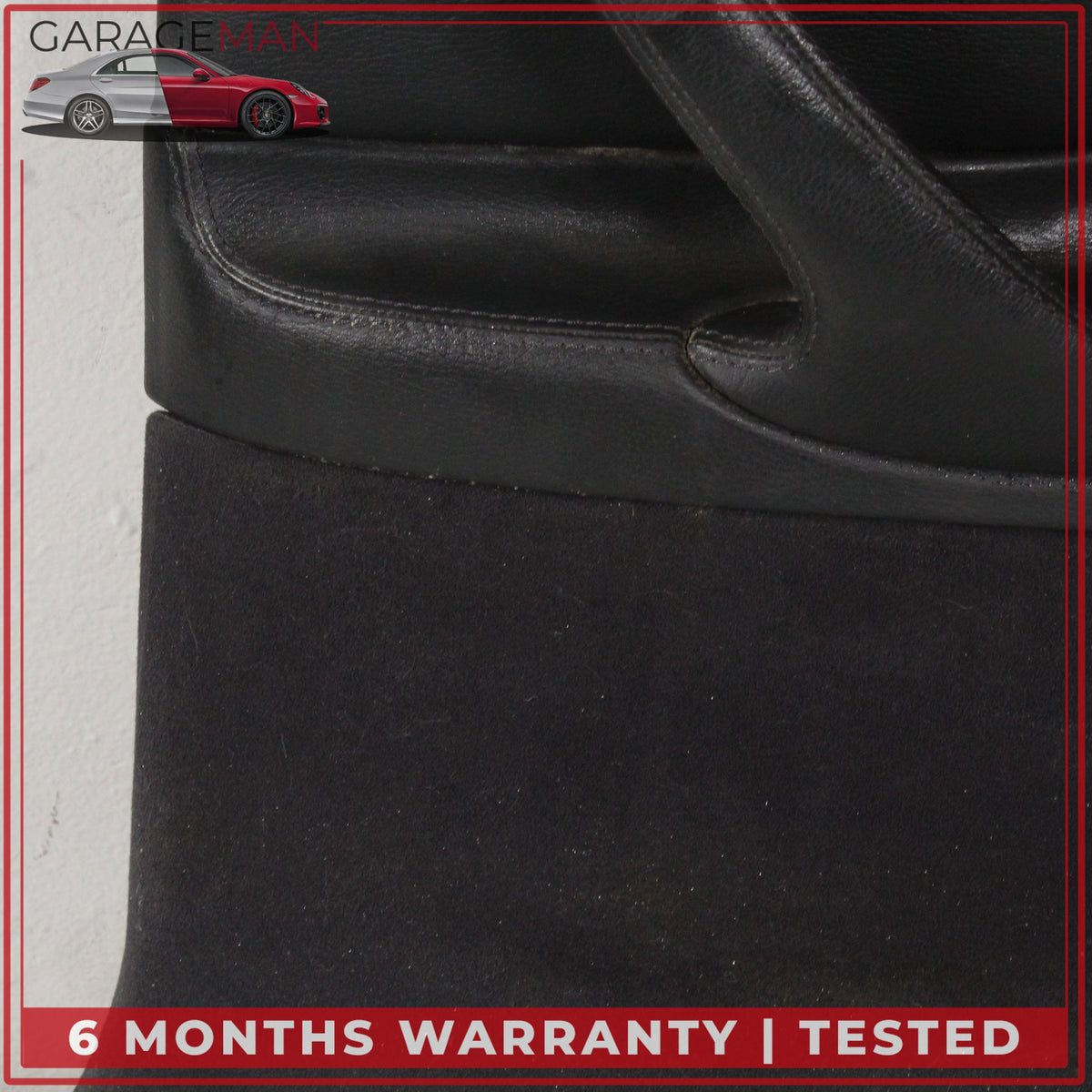 2000-2006 Mercedes W215 CL500 Rear Right Side Door Trim Panel Leather Black OEM