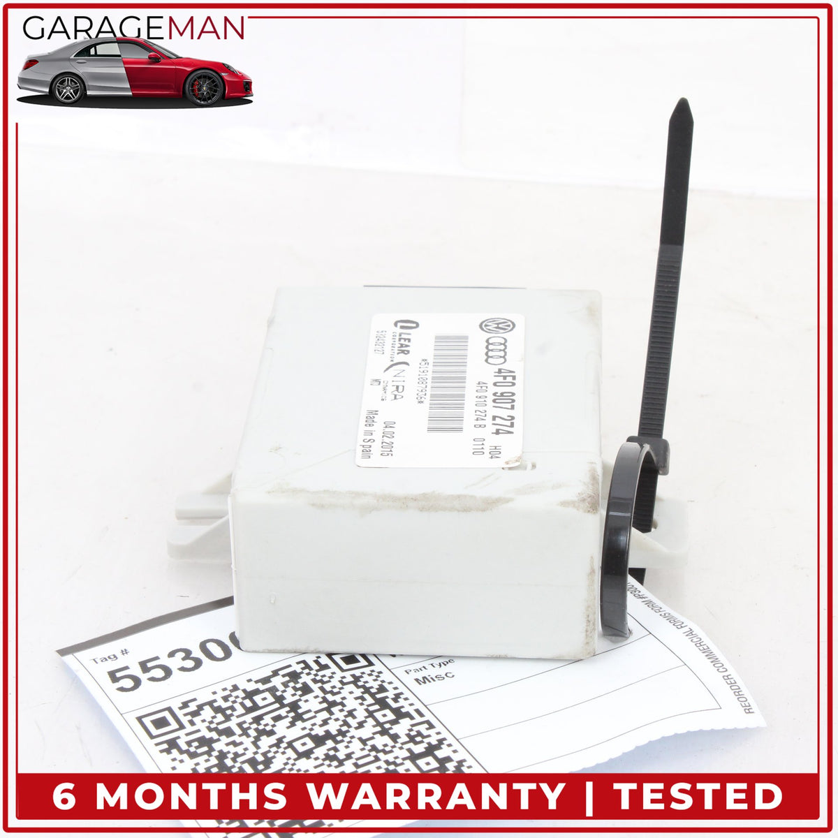2010-2015 Audi Q7 SUV TPMS Tire Pressure Control Module Unit 4F0907274 OEM