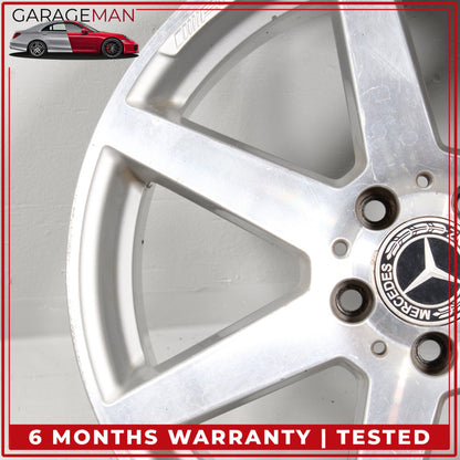 2012-2015 Mercedes W204 C250 Rear 7 Spoke Wheel Rim 8.5JX18H2ET54 2044019902 OEM