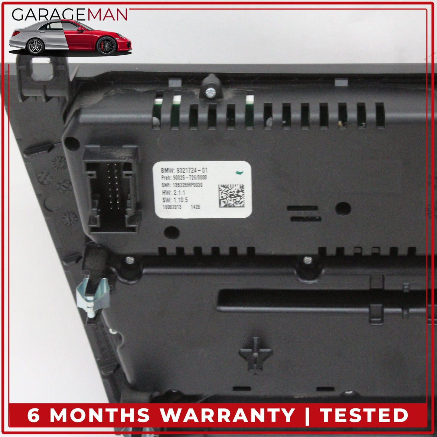 2014-2018 BMW X5 Front AC Climate Control Audio Radio Switch Panel 9321724 OEM