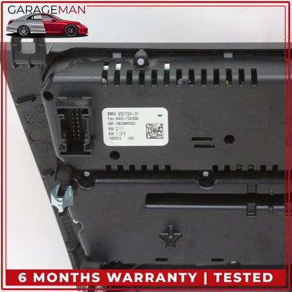2014-2018 BMW X5 Front AC Climate Control Audio Radio Switch Panel 9321724 OEM