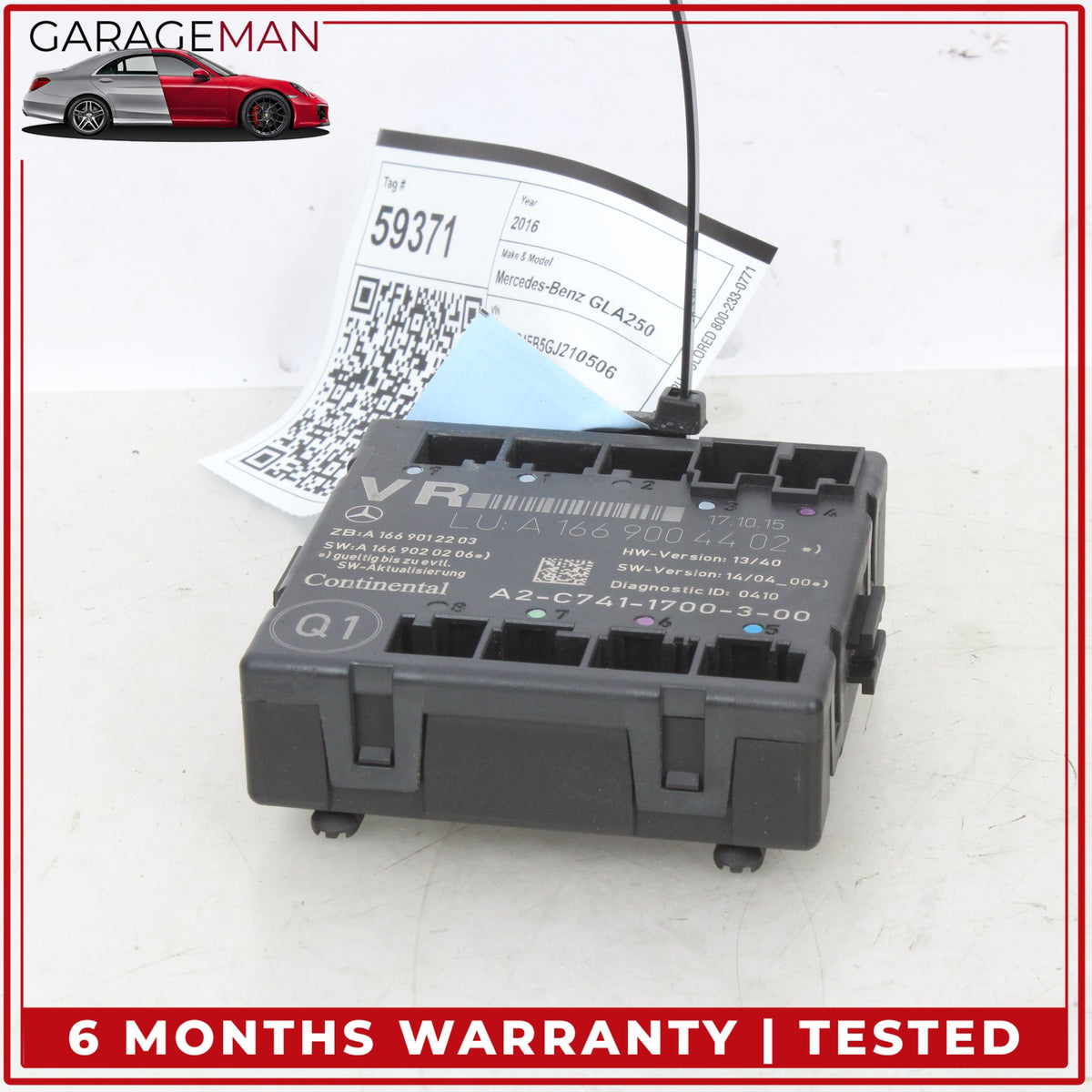 2012-2020 Mercedes X156 GLA250 Front Right Door Control Module 1669004402 OEM